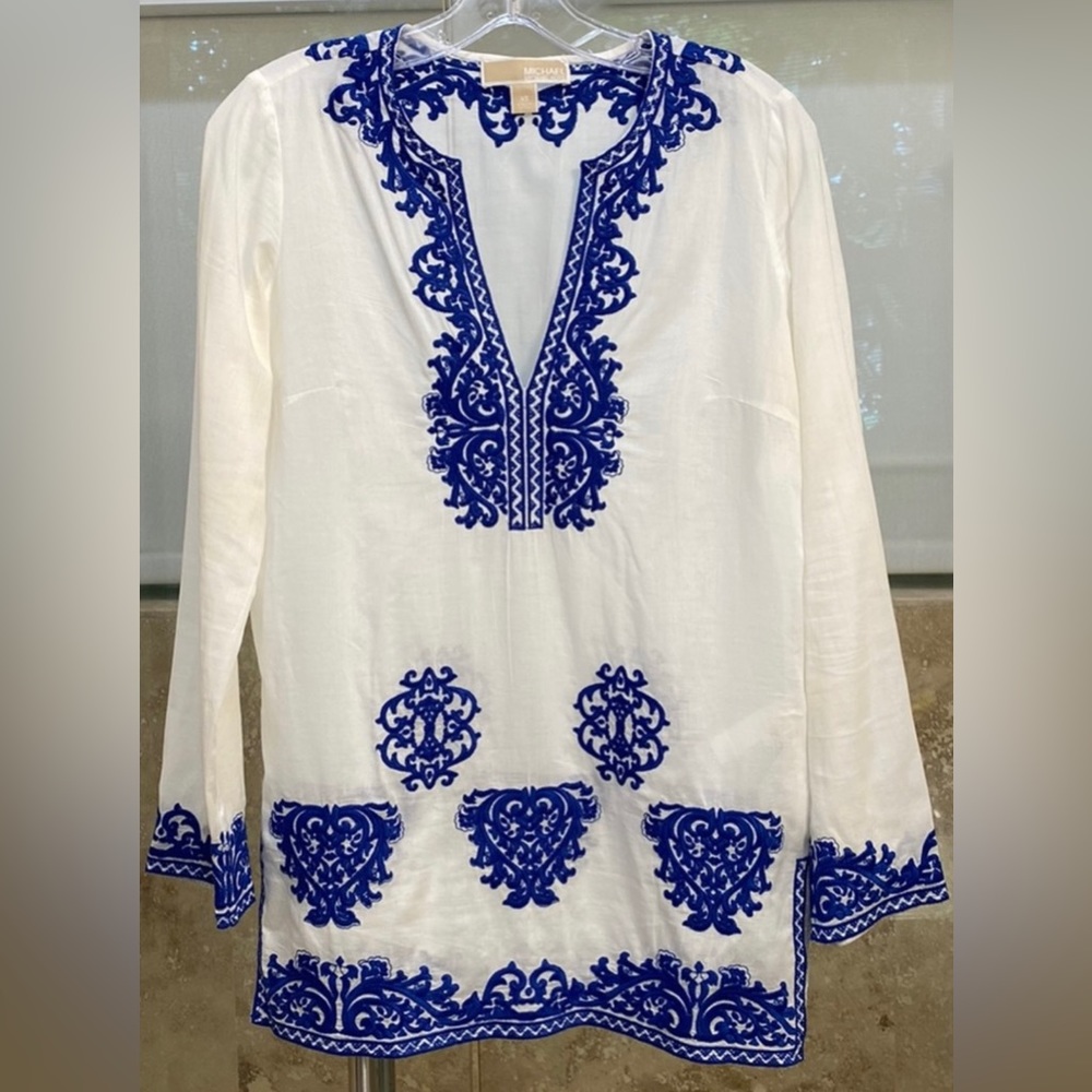 Michael Kors embroidered tunic top